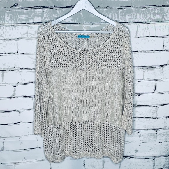 Alice + Olivia Sweaters - alice + olivia Diedra Pointelle Knit Sweater Cream